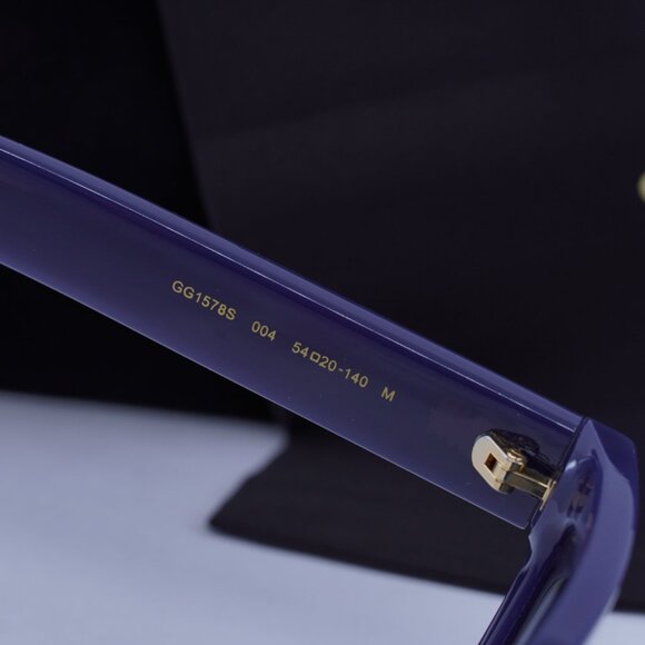 Gucci GG1578S 004 Cat Eye Sunglasses - Violet/Blue main image 8